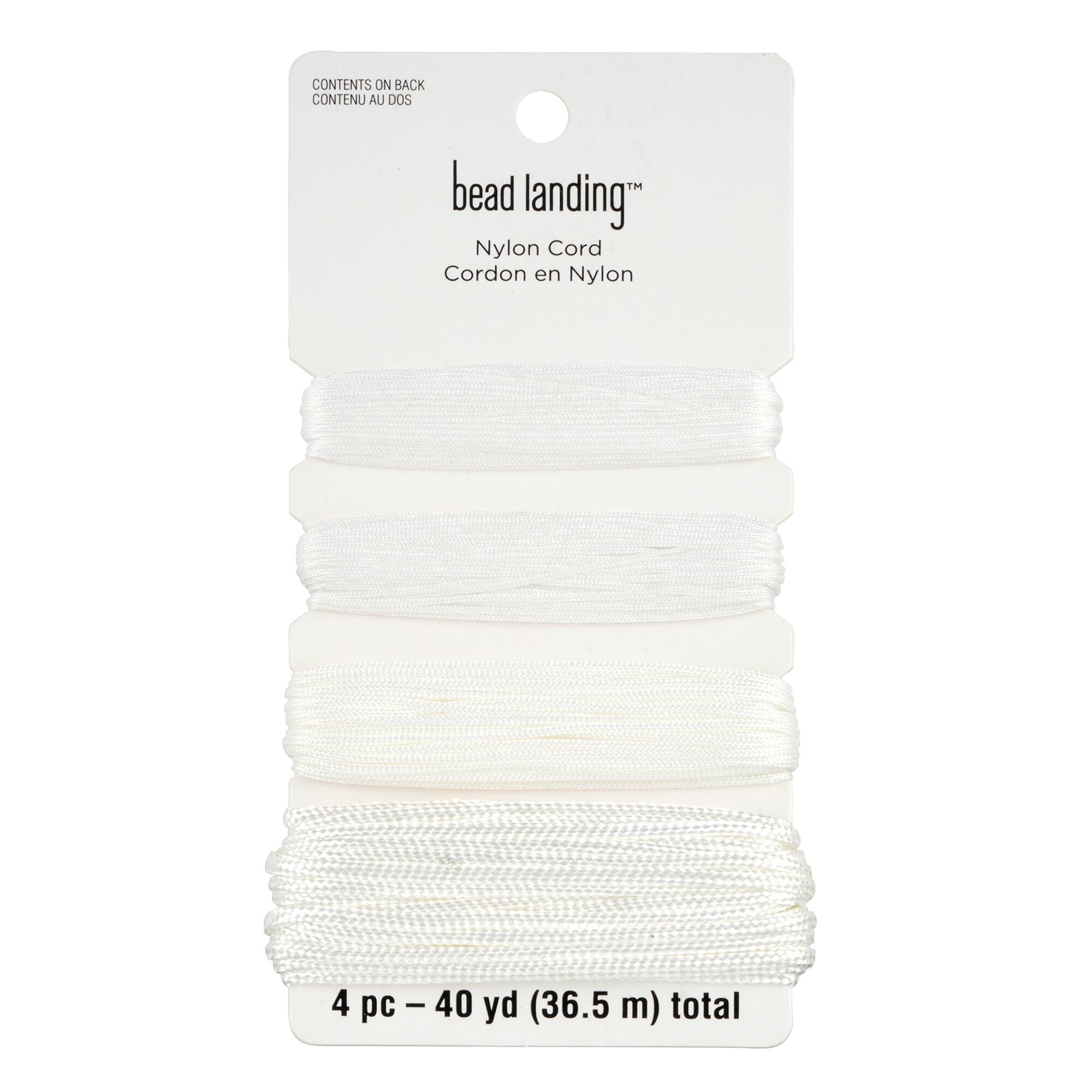 White Nylon Cord Assortment by Bead Landing™